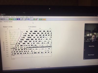 ZEMİN ETÜT VE HEYELAN ARAŞTIRMALARINDA SİSMİK KIRILMA MASW VE TOMOGRAFİ ÇALIŞMALARI 2 BOYUTLU VERİ TOPLAMA VE PARAMETRELERİN 2 BOYUTLU GÖSTERİMİ" KURSU GERÇEKLEŞTİRİLDİ