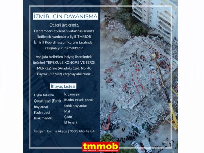 İZMİR İÇİN DAYANIŞMA