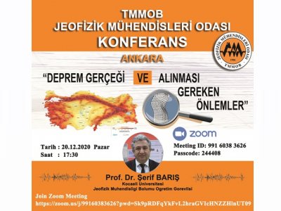 DEPREM GERÇEĞİ VE ALINMASI GEREKEN ÖNLEMLER KONULU KONFERANS20 12 2020 ANKARA