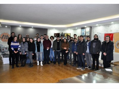 <BR><BR>ANKARA ÜNİVERSİTESİ JEOFİZİK MÜHENDİSLİĞİ BÖLÜMÜ ÖĞRENCİLERİ ODAMIZI ZİYARET ETTİLER