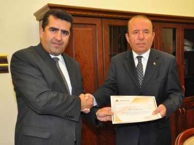 ISPARTA VALİSİ MEMDUH OĞUZ İLE MAKAMINDA GÖRÜŞME