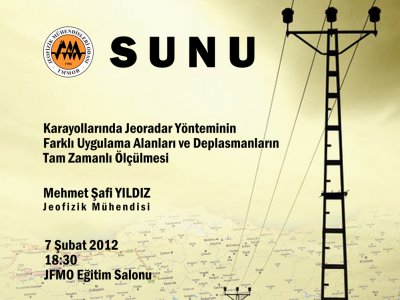 SUNU; KARAYOLLARINDA JEORADAR YÖNTEMİNİN FARKLI UYGULAMA ALANLARI VE DEPLASMANLARIN TAM ZAMANLI ÖLÇÜLMESİ