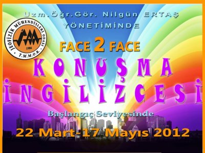 İSTANBUL ŞUBEMİZDE KONUŞMA İNGİLİZCESİ KURSU VERİLECEKTİR