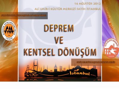 DEPREM VE KENTSEL DÖNÜŞÜM KONFERANSI