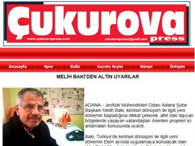 ÇUKUROVA PRESS: MELİH BAKİ’DEN ALTIN UYARILAR