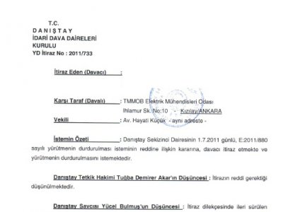 ODA DENETİMİNİN GEREKLİLİĞİ DANIŞTAY TARAFINDAN DA UYGUN GÖRÜLDÜ