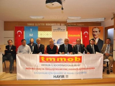 TMMOB ANTALYA İKK BASIN AÇIKLAMASI