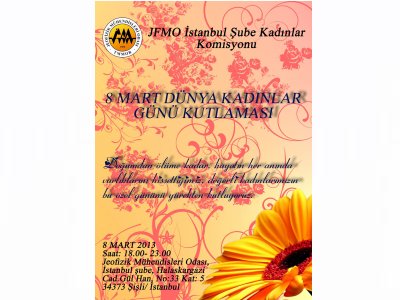 8 MART DÜNYA KADINLAR GÜNÜ ETKİNLİĞİNE DAVET