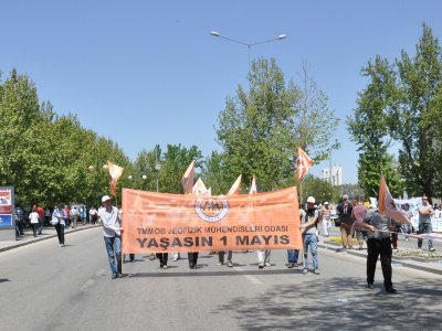 1 MAYIS ULUSLARARASI BİRLİK MÜCADELE VE DAYANIŞMA GÜNÜ`NDE ALANLARDAYDIK