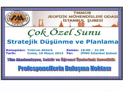 STRATEJİK DÜŞÜNME VE PLANLAMA KONULU SEMİNERE DAVET HK
