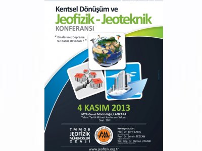 KENTSEL DÖNÜŞÜM VE JEOFİZİKJEOTEKNİK KONFERANSI 4 KASIM 2013 ANKARA