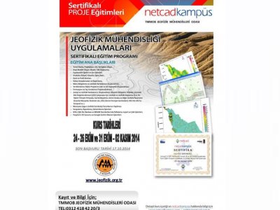 <BR>NETCAD JEOFİZİK MÜHENDİSLİĞİ UYGULAMALARI EĞİTİM KURSU ANKARA