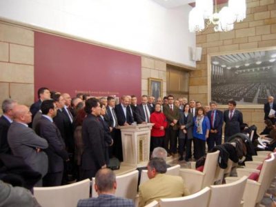 <BR>TMMOB ODA BAŞKANLARI MMŞP MİLLETVEKİLLERİYLE BİR ARAYA GELDİ 