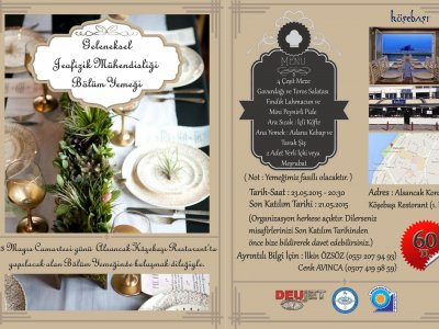 GELENEKSEL JEOFİZİK MÜHENDİSLİĞİ BÖLÜM YEMEĞİ