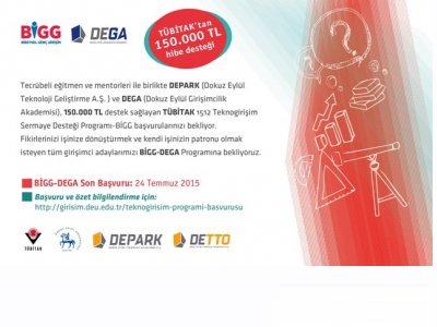 BİGG BİREYSEL GENÇ GİRİŞİM DEGA DOKUZ EYLÜL GİRİŞİMCİLİK AKADEMİSİ SERMAYE DESTEĞİ PROGRAMI