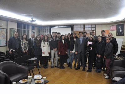 ANKARA ÜNİVERSİTESİ JEOFİZİK MÜHENDİSLİĞİ TOPLULUĞU ÖĞRENCİLERİ ODAMIZI ZİYARET ETTİLER