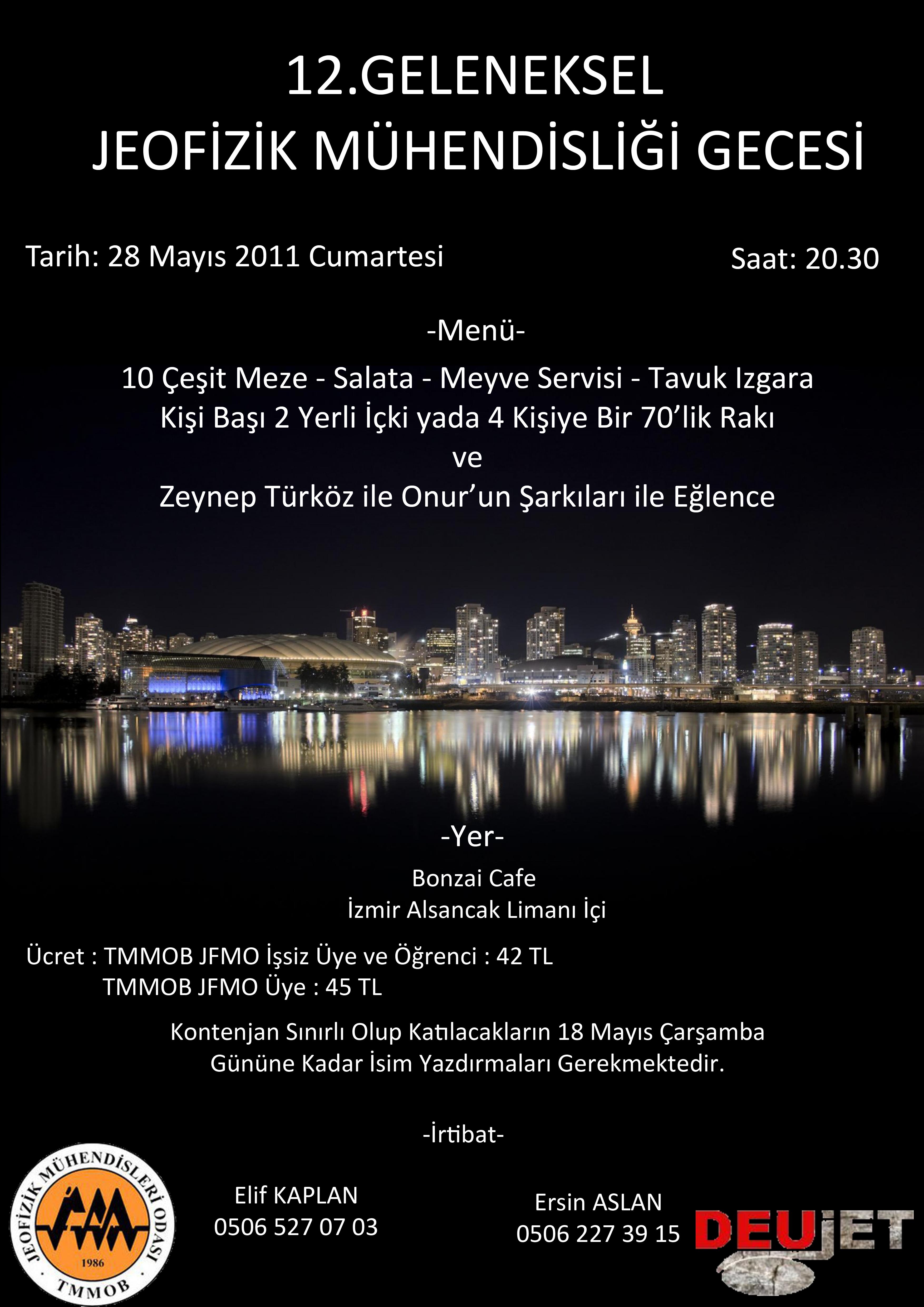 12GELENEKSEL JEOFİZİK GECESİ