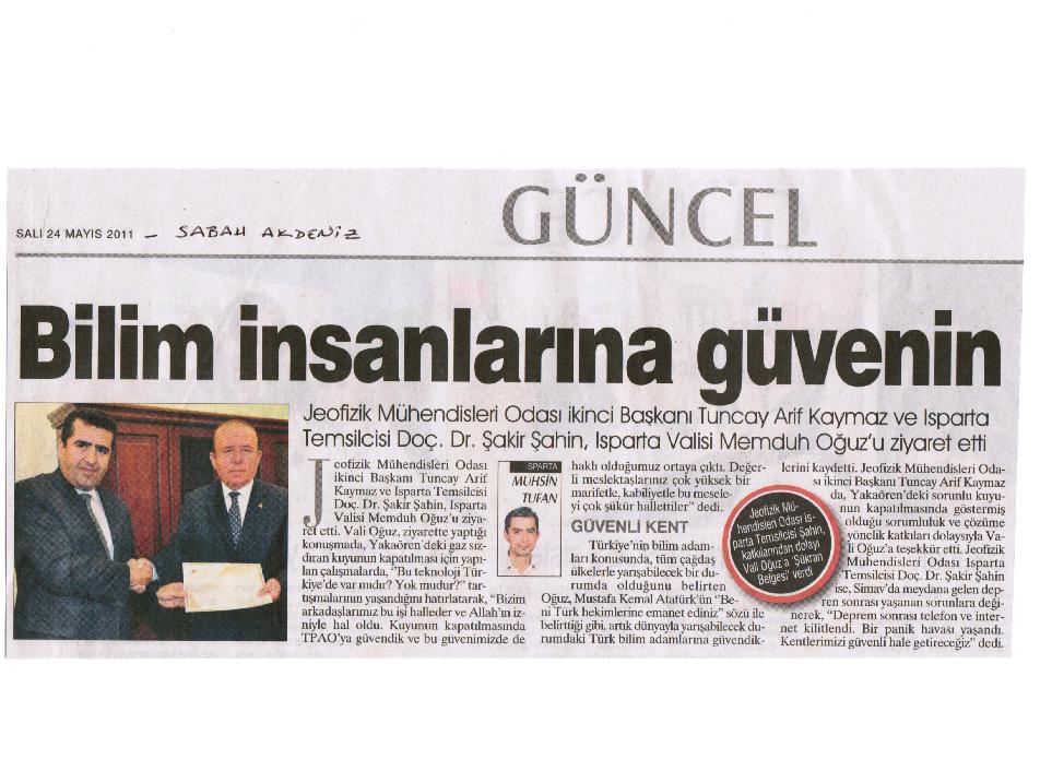 ISPARTA VALİSİ MEMDUH OĞUZ İLE GÖRÜŞME