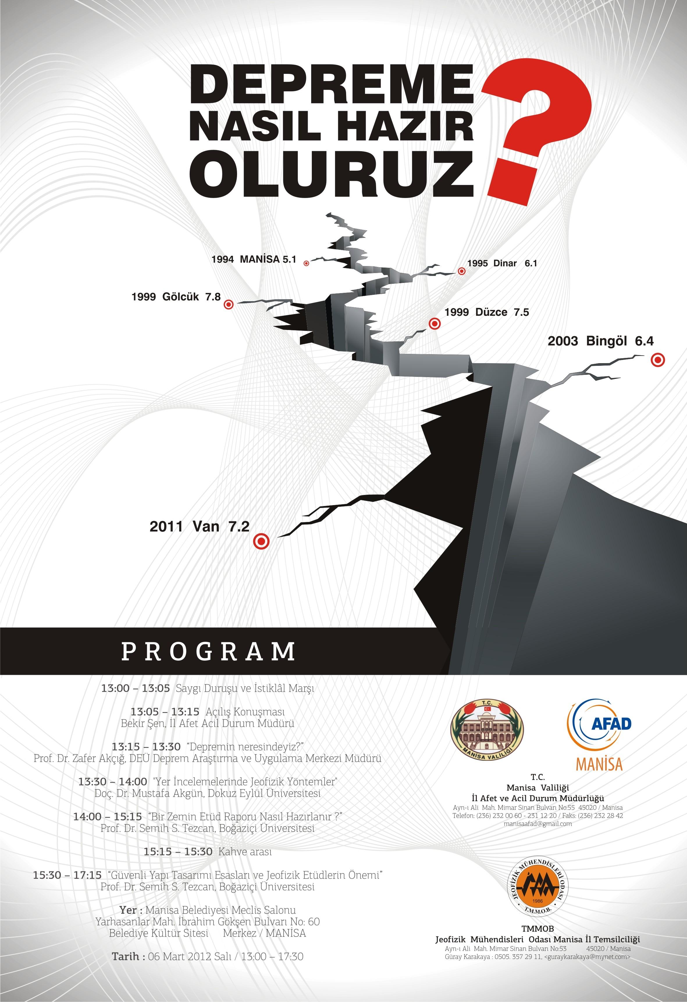 DEPREME NASIL HAZIR OLURUZ PANELİMANİSA